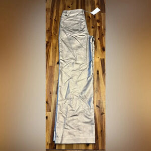 Wayf Luxury Metallic Bronze High Rise Vegan Leather Pants Size Medium